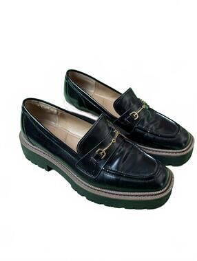Sam Edelman Taelor Leather Lug Loafers Black EU 40